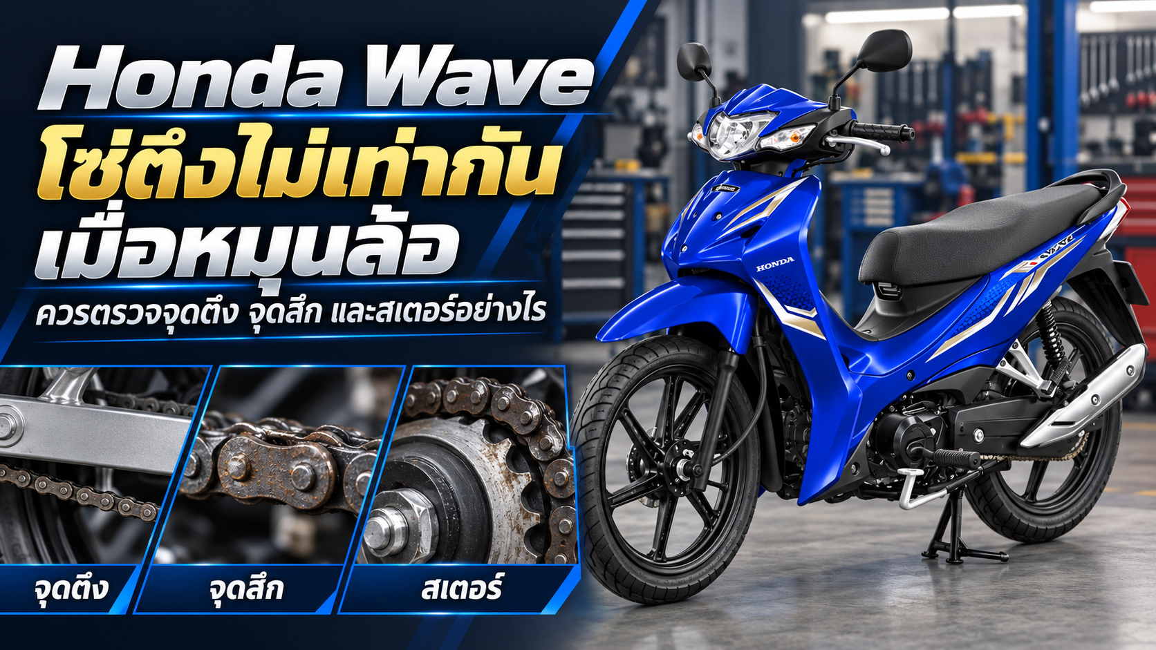 Honda Wave Chain Inspection