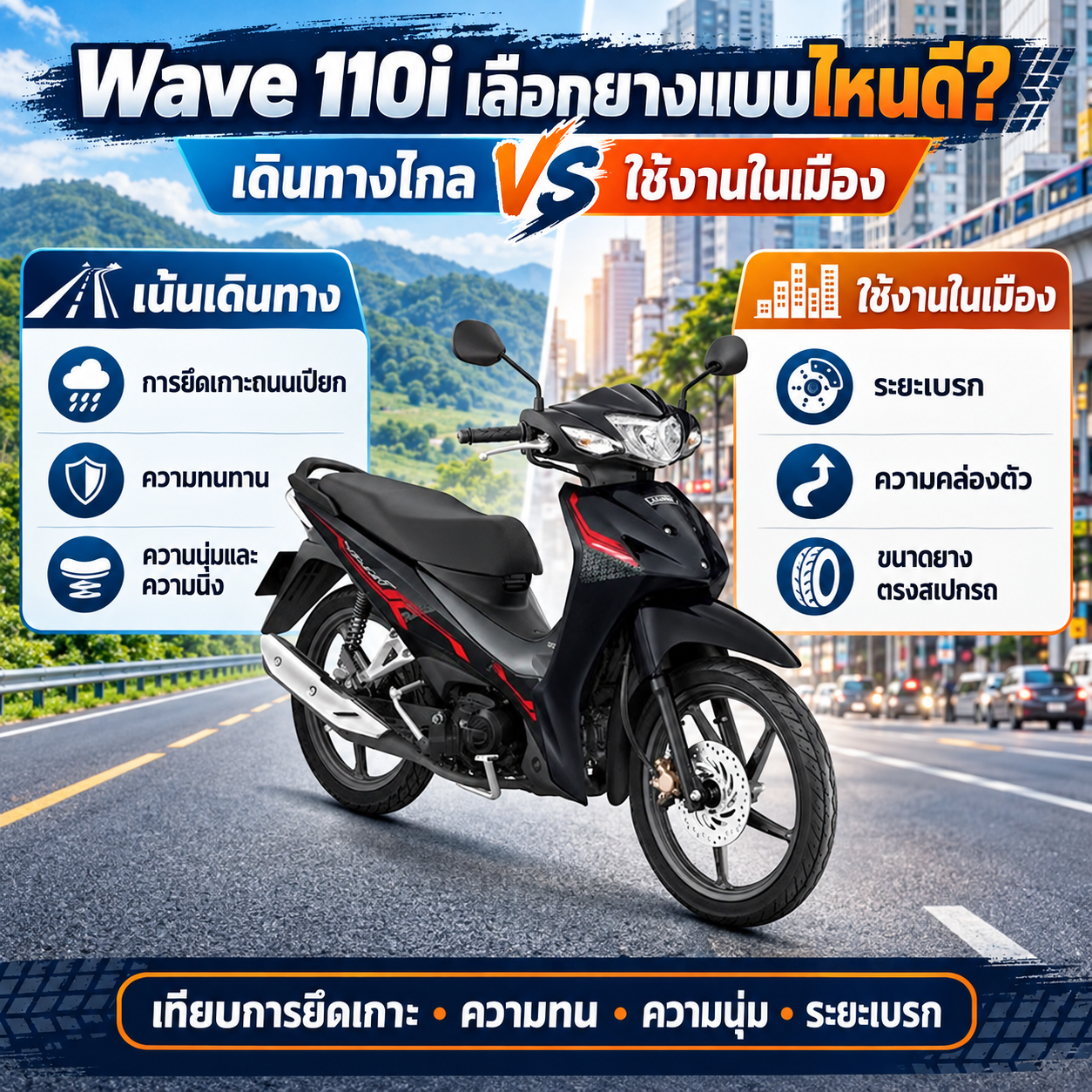 ยางรถ Honda Wave 110i